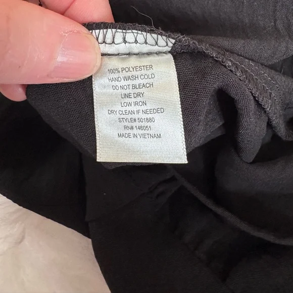 NWT Monteau Size S Tiered Black Maxi Dress - Picture 11 of 11